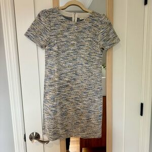 LOFT Multicolor Tweed Shirt Dress